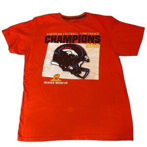 NFL DENVER BRONCOS 2015 American Football Conference Mens T-shirt Size L
